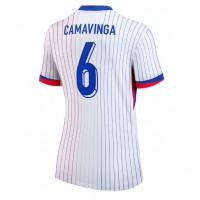 Fotbalové Dres Francie Eduardo Camavinga #6 Dámské Venkovní ME 2024 Krátký Rukáv